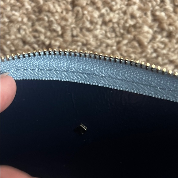 Kate Spade Light Blue Leather Pouch - Picture 4 of 5